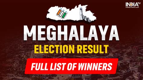 election result 2023 meghalaya